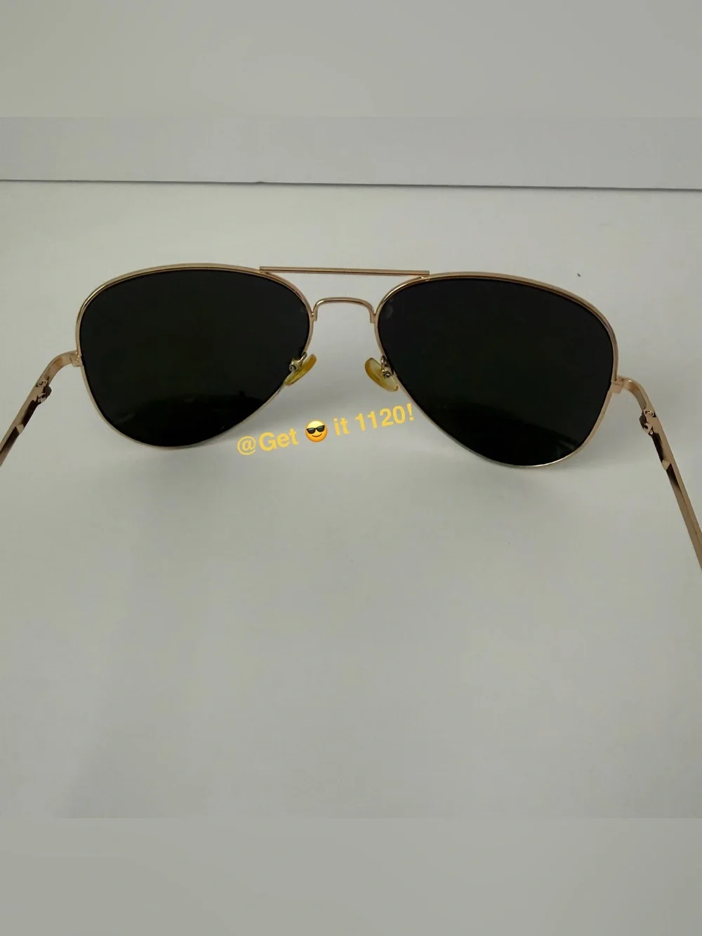 Tinted Aviator Sunglasses Purple Gold Lenses Ron Jon